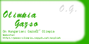 olimpia gazso business card